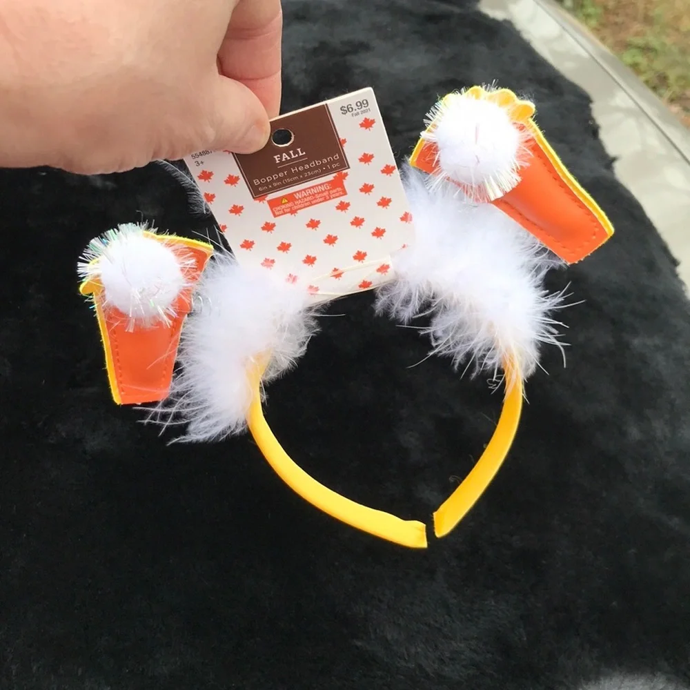 NWT 3 Fall Hair Accessories Bopper Headband Little Wishes Hair Bow & Hair Clip